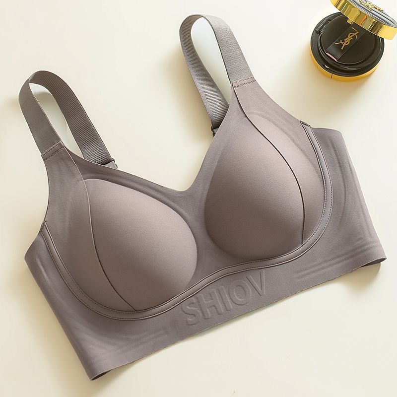 Seamless Invisible Plus Size Support Bra for Women - Push-Up Side Smoothing, Anti-Sagging Lightweight Wireless Bra - Image 4