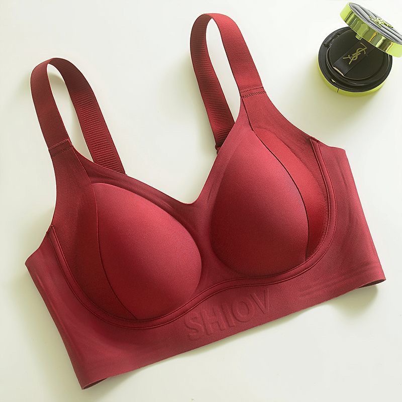 Seamless Invisible Plus Size Support Bra for Women - Push-Up Side Smoothing, Anti-Sagging Lightweight Wireless Bra - Image 3